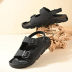 ArcHeaven Sandals For Knee and hip pain with neuropathic materials | Unisex Black