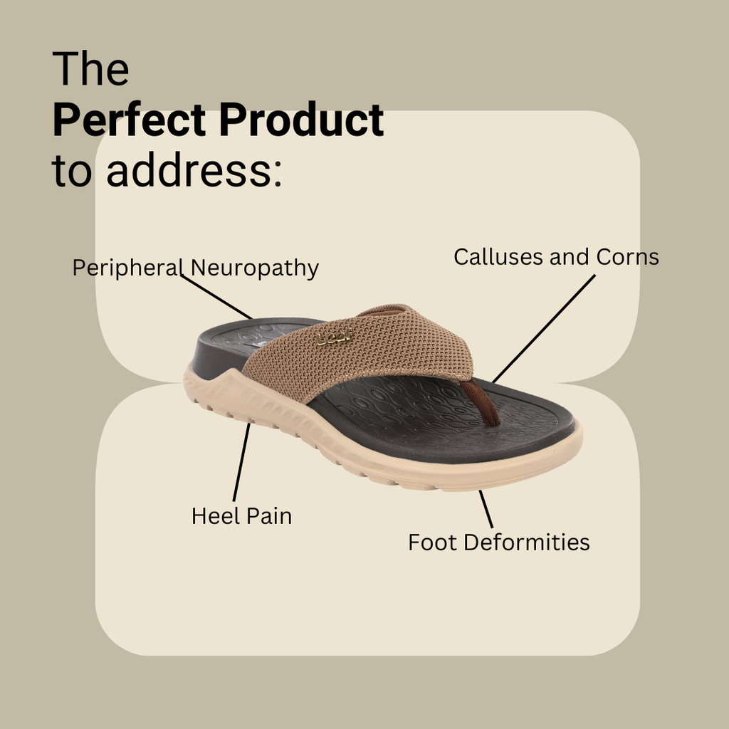 Heel pain and swelling care Slippers | Unisex Beige