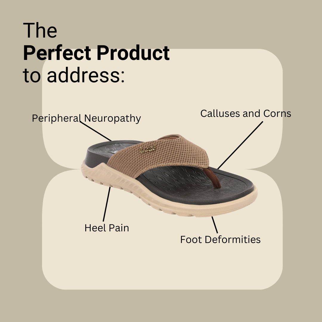 Heel pain and swelling care Slippers | Unisex Beige
