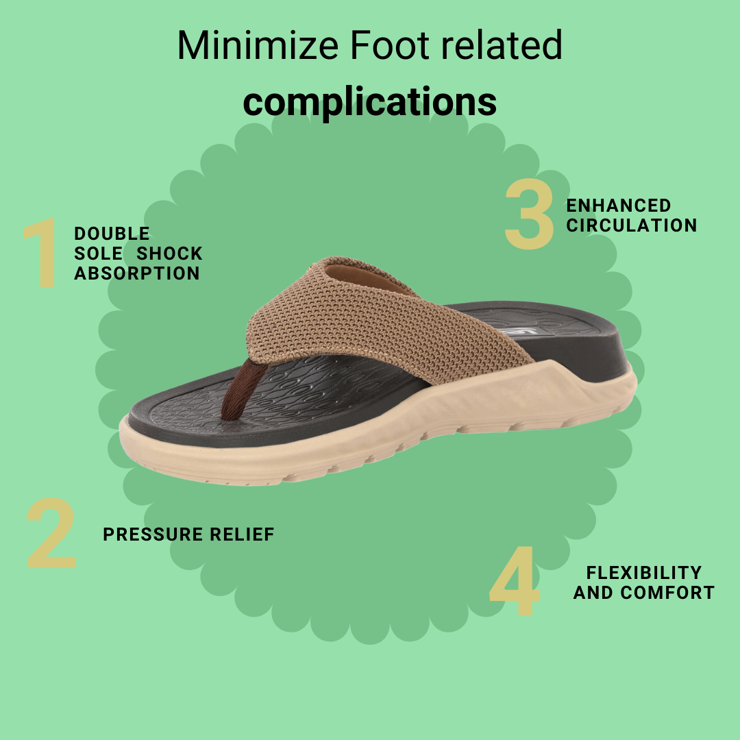 Heel pain and swelling care Slippers | Unisex Beige