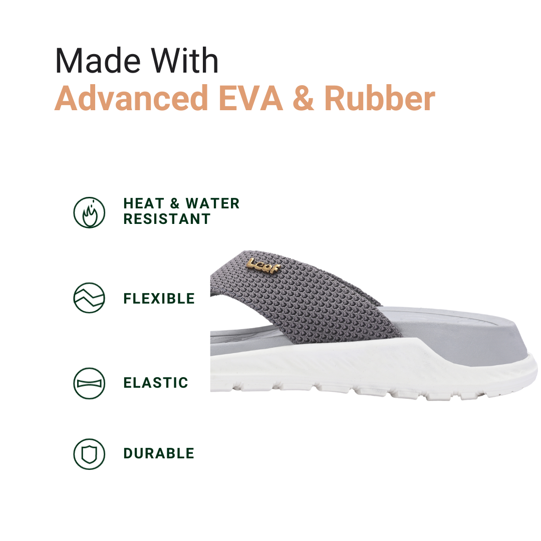 Heel pain and swelling care Slippers | Unisex Grey