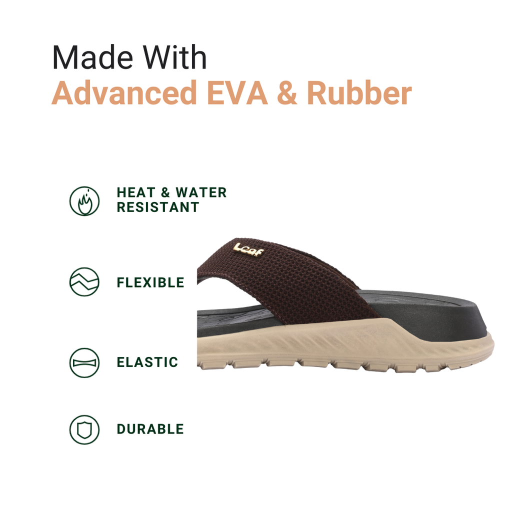 Heel pain and swelling care Slippers | Unisex Brown