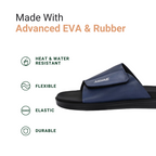 Diabetic Cushion care Anti-Friction Slippers | Unisex Blue