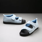 Diabetic Comfy-Pro Snow Sandal for reduction of burning and loss of sensation. 2 straps Blue