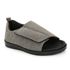 Diabetic Comfy-Pro Buddy Sandal for reduction of burning and loss of sensation. 1 Strap Grey