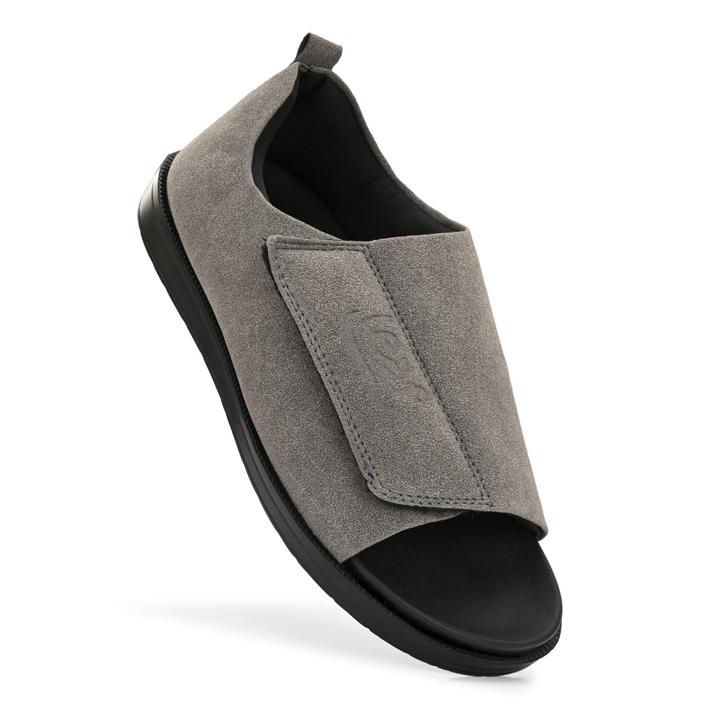 Diabetic Comfy-Pro Buddy Sandal for reduction of burning and loss of sensation. 1 Strap Grey