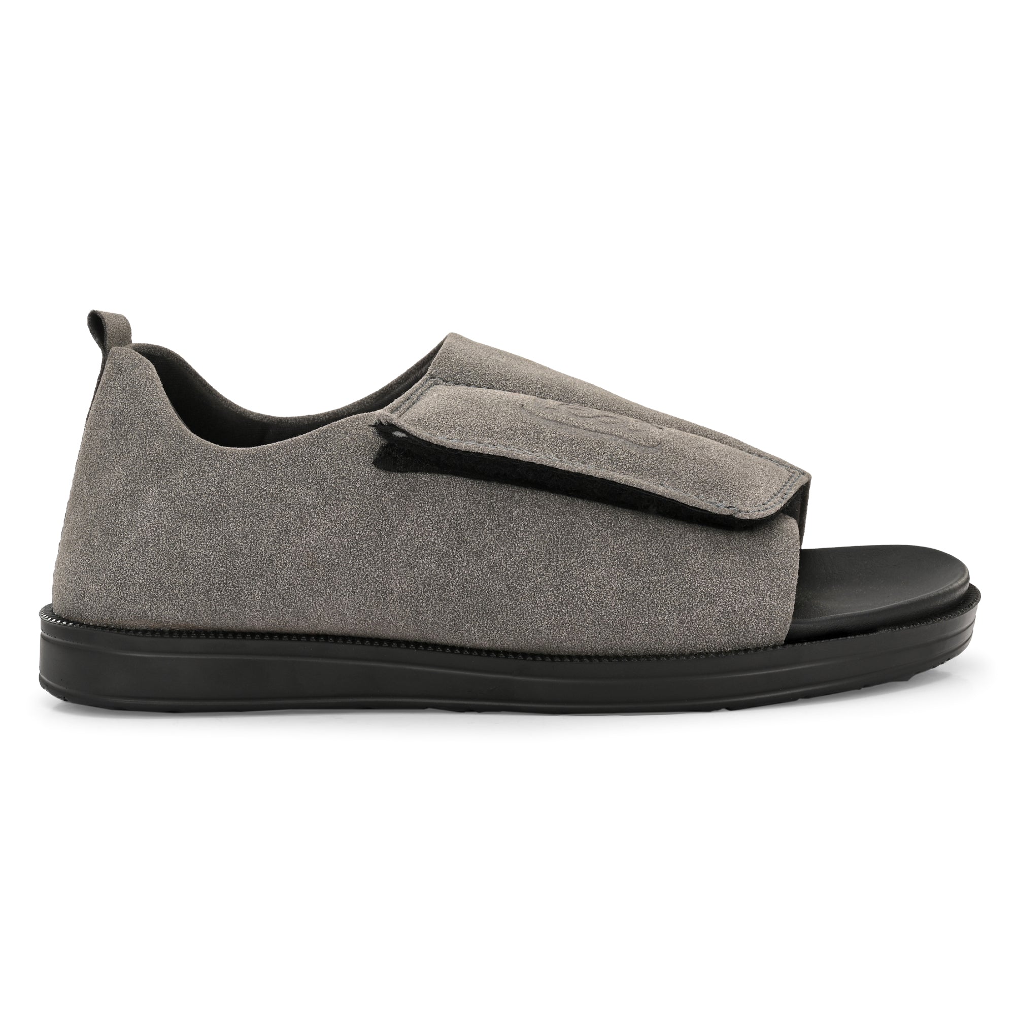 Diabetic Comfy-Pro Buddy Sandal for reduction of burning and loss of sensation. 1 Strap Grey