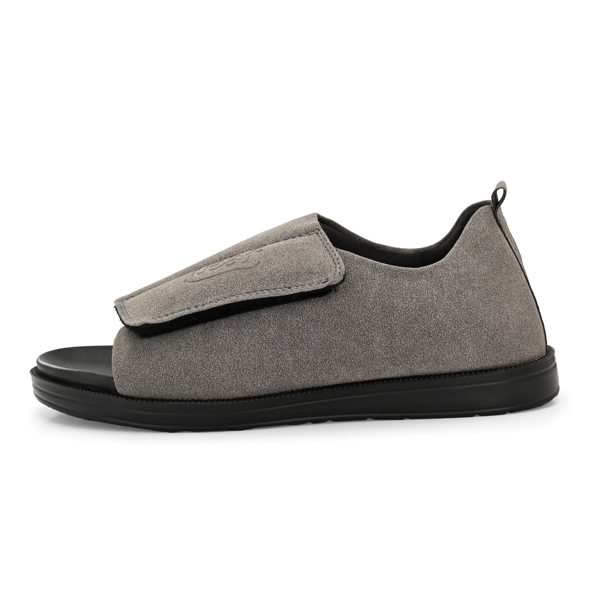 Diabetic Comfy-Pro Buddy Sandal for reduction of burning and loss of sensation. 1 Strap Grey
