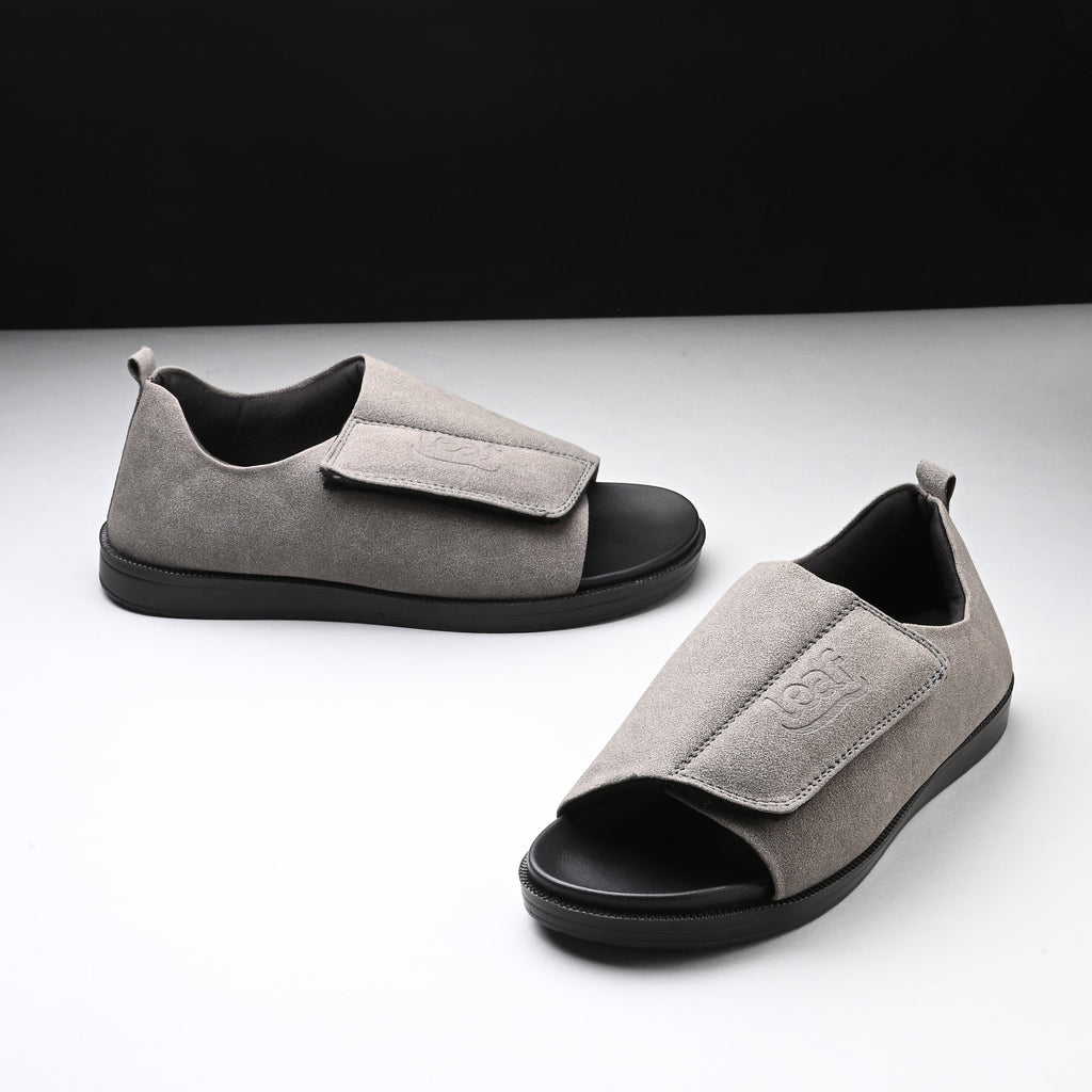Diabetic Comfy-Pro Buddy Sandal for reduction of burning and loss of sensation. 1 Strap Grey