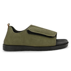 Diabetic Comfy-Pro Buddy Sandal for reduction of burning and loss of sensation. 1 Strap Olive