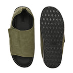 Diabetic Comfy-Pro Buddy Sandal for reduction of burning and loss of sensation. 1 Strap Olive