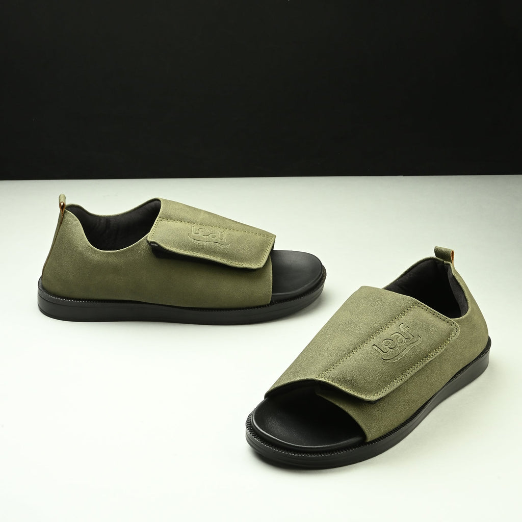 Diabetic Comfy-Pro Buddy Sandal for reduction of burning and loss of sensation. 1 Strap Olive