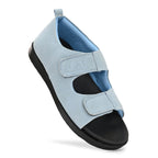 Diabetic Comfy-Pro Snow Sandal for reduction of burning and loss of sensation. 2 straps Blue