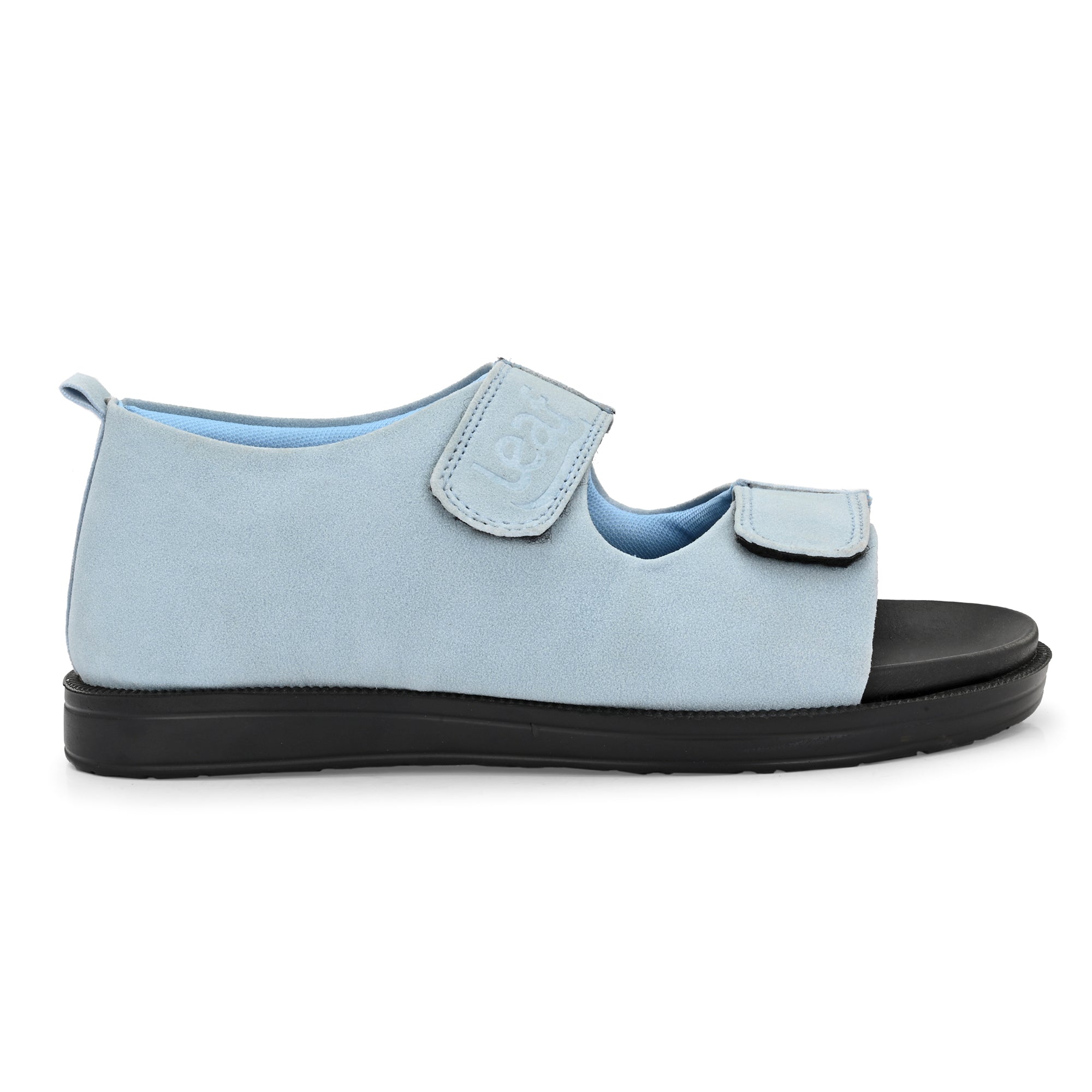 Diabetic Comfy-Pro Snow Sandal for reduction of burning and loss of sensation. 2 straps Blue