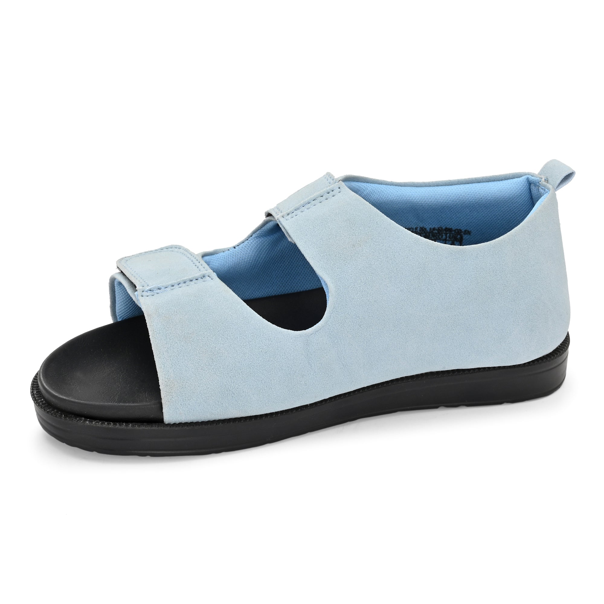Diabetic Comfy-Pro Snow Sandal for reduction of burning and loss of sensation. 2 straps Blue