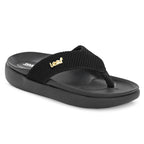 Leaf heel pain comfort slippers for women Black