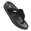 Leaf heel pain comfort slippers for women Black