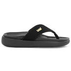 Leaf heel pain comfort slippers for women Black