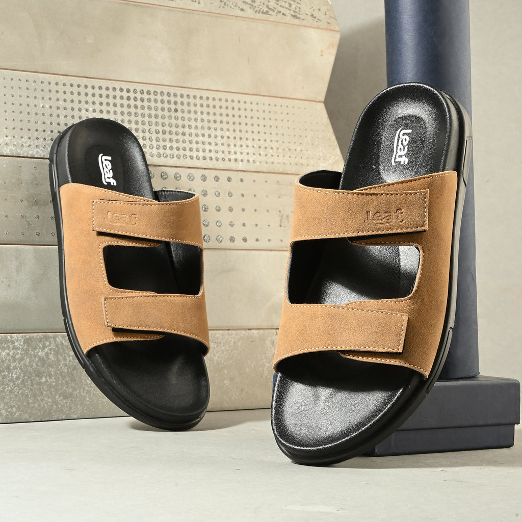 Leaf Compression Max Heel pain and swelling care Slippers High Compression Double Strap | Unisex Beige
