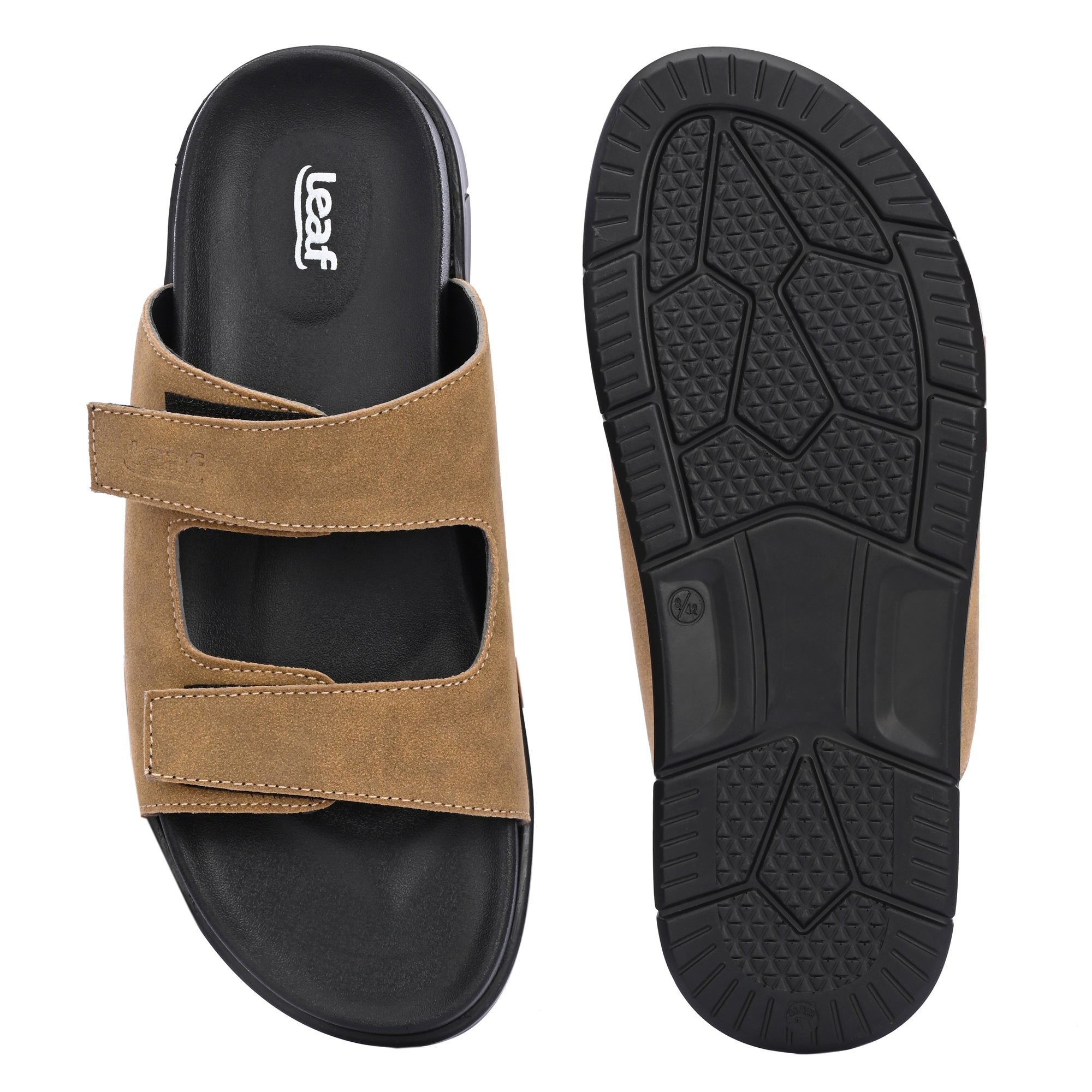 Leaf Compression Max Heel pain and swelling care Slippers High Compression Double Strap | Unisex Beige