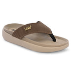 Leaf heel pain comfort slippers for women Beige