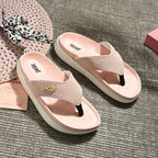 Leaf heel Pain comfort slippers for women Pink