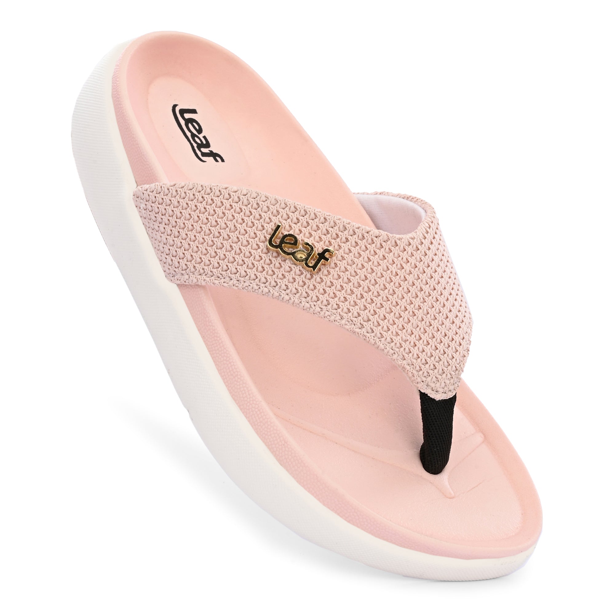 Leaf heel Pain comfort slippers for women Pink