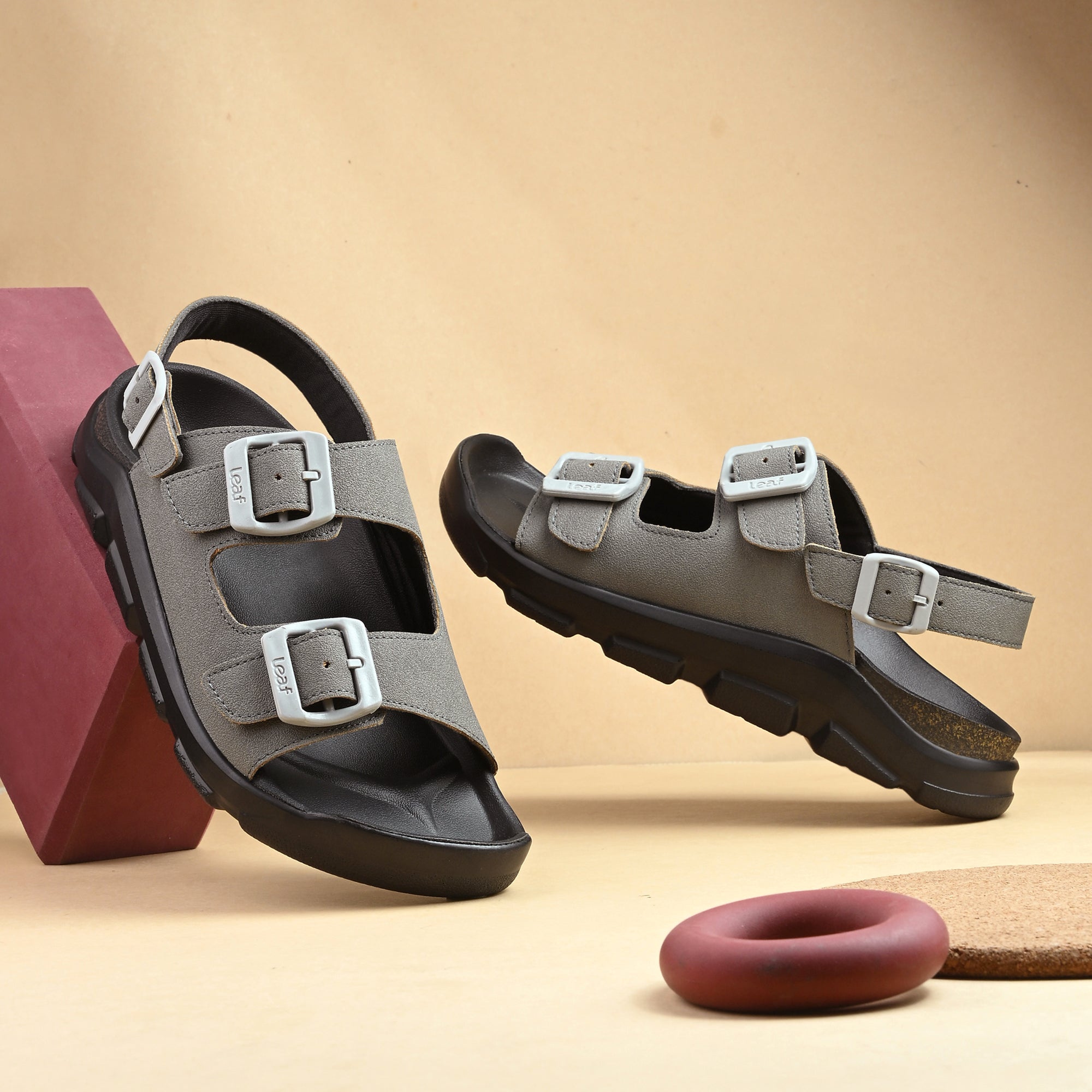 ArcHeaven Sandals For Knee and hip pain with neuropathic materials | Unisex Grey