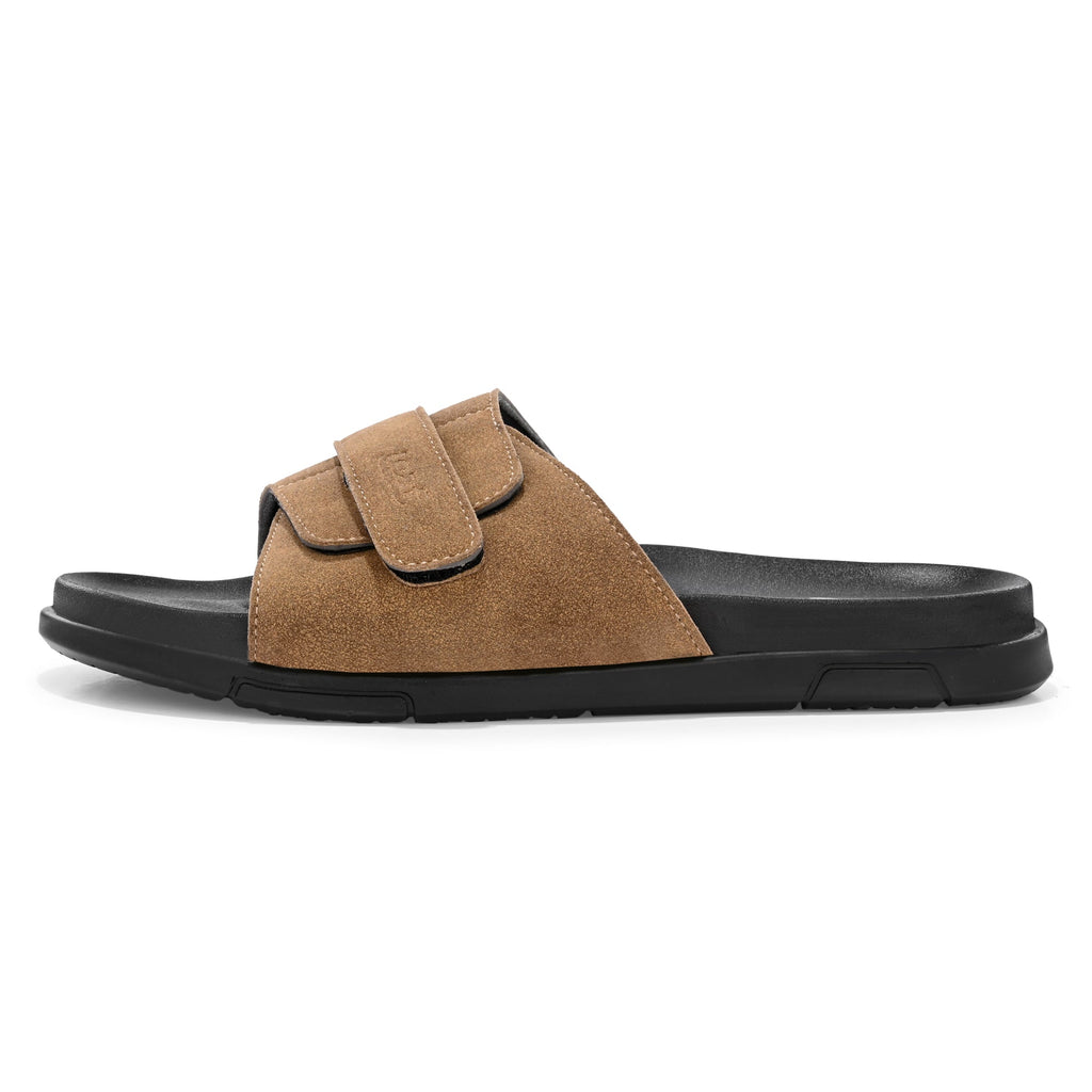 Leaf Compression Max Heel pain and swelling care Slippers High Compression Single Strap | Unisex Beige