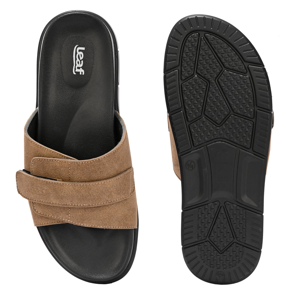 Leaf Compression Max Heel pain and swelling care Slippers High Compression Single Strap | Unisex Beige
