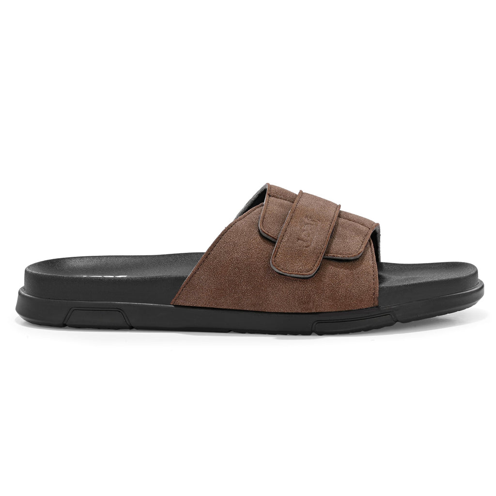 Leaf Compression Max Heel pain and swelling care Slippers High Compression Single Strap | Unisex Brown