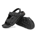 ArcHeaven Sandals For Knee and hip pain with neuropathic materials | Unisex Black