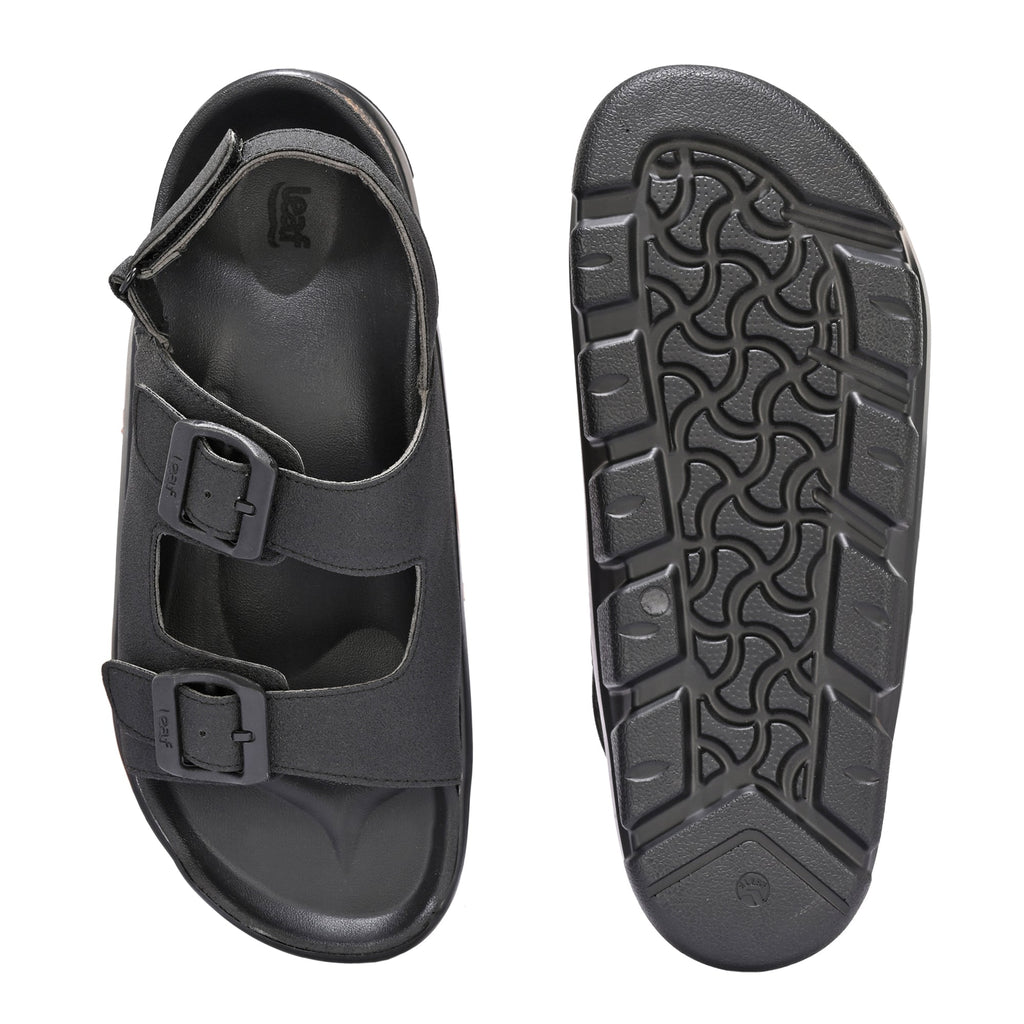 ArcHeaven Sandals For Knee and hip pain with neuropathic materials | Unisex Black